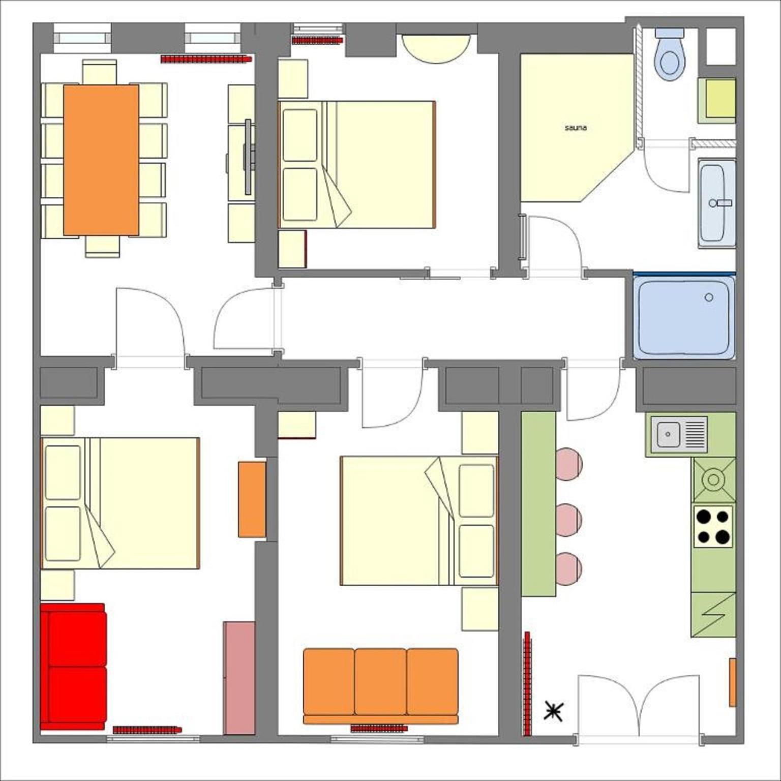 Brooklyn Sauna Apt By Ruterra Prag Eksteriør billede